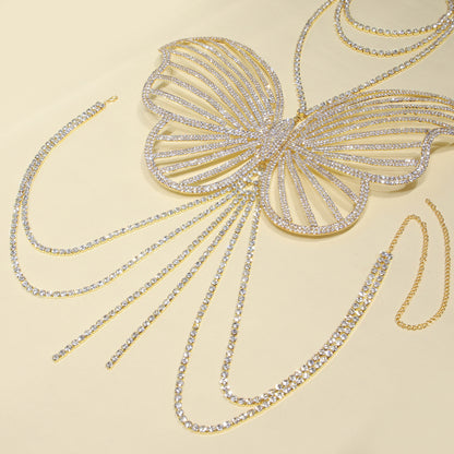 Luxury Rhinestone Butterfly Body Chain