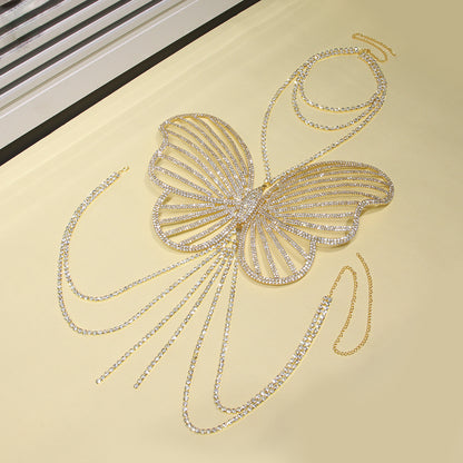 Luxury Rhinestone Butterfly Body Chain