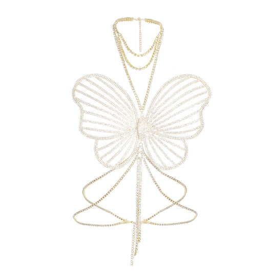 Luxury Rhinestone Butterfly Body Chain